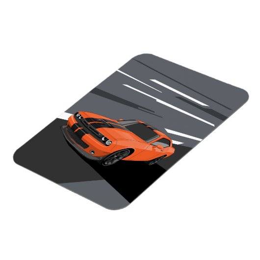 Challenger Orange Magnet (Linke Seite)