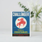 Challenger Rodeo Salinas El Centro Guadalupe CA Postkarte (Stehend Vorderseite)