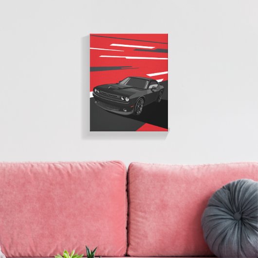 Challenger RT black Leinwanddruck (Insitu (Wohnzimmer))