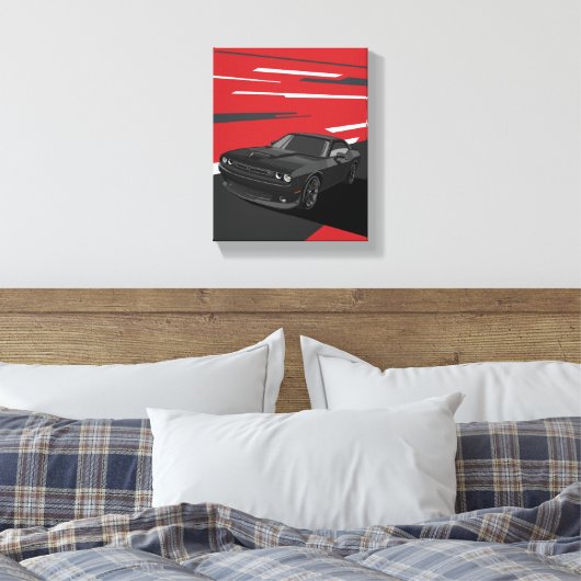 Challenger RT black Leinwanddruck (Insitu (Schlafzimmer))