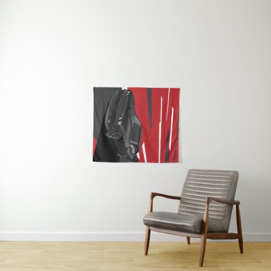 Challenger RT black Wandteppich (Beispiel (Horizontal))