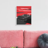 Challenger RT schwarz Leinwanddruck (Insitu (Wohnzimmer))