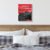Challenger RT schwarz Leinwanddruck (Insitu (Schlafzimmer))