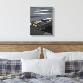 Challenger Schwarz Leinwanddruck (Insitu (Schlafzimmer))