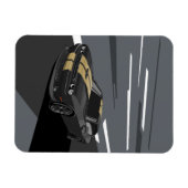 Challenger Schwarz Magnet (Horizontal)