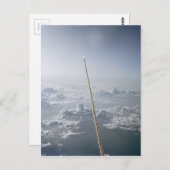 Challenger Space Shuttle Start Cape Canaveral Postkarte (Vorne/Hinten)