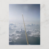 Challenger Space Shuttle Start Cape Canaveral Postkarte (Vorderseite)