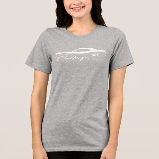 Challenger SRT T-Shirt. Tri-Blend Shirt (Vorderseite)