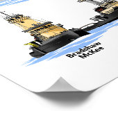 Challenger und Schleppboote Poster (Ecke)