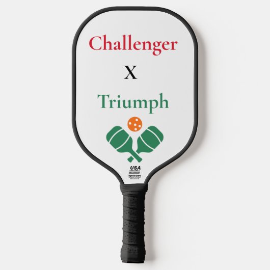 Challenger X Triumph Minimalist Pickleball Paddle (Rückseite)