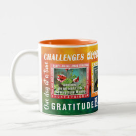 challenges slogans butterflies 12-step mug zweifarbige tasse