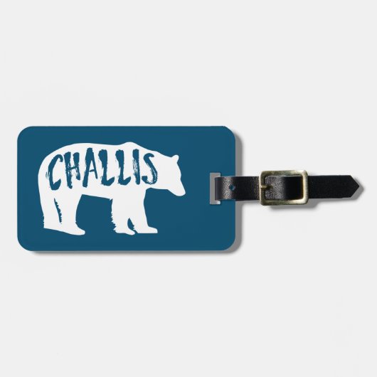 Challis Idaho Bear Gepäckanhänger (Vorderseite horizontal)