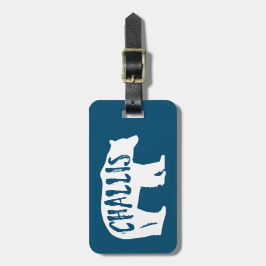 Challis Idaho Bear Gepäckanhänger (Vorderseite vertikal)