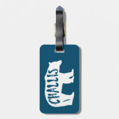 Challis Idaho Bear Gepäckanhänger (Rückseite vertikal)