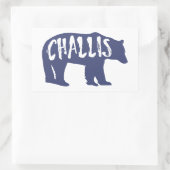 Challis Idaho Bear Rechteckiger Aufkleber (Tasche)