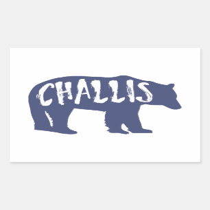 Challis Idaho Bear Rechteckiger Aufkleber