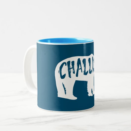 Challis Idaho Bear Zweifarbige Tasse (Vorderseite Links)