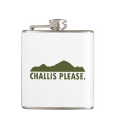 Challis Idaho Bitte Flachmann (Vorderseite)