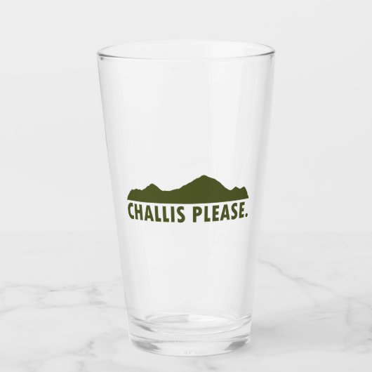 Challis Idaho Bitte Glas (Vorderseite)