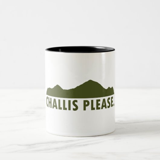Challis Idaho Bitte Zweifarbige Tasse (Mittel)
