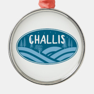 Challis Idaho im Freien Ornament Aus Metall