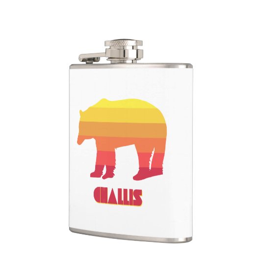 Challis Idaho Rainbow Bear Flachmann (Links)