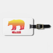 Challis Idaho Rainbow Bear Gepäckanhänger (Vorderseite horizontal)