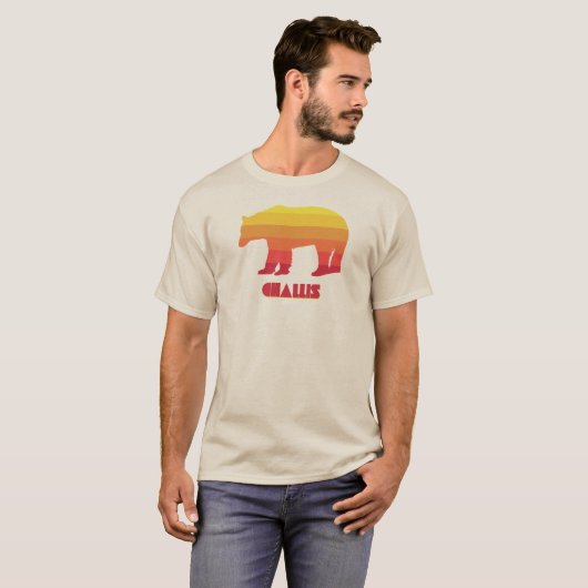 Challis Idaho Rainbow Bear T-Shirt (Vorne ganz)