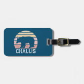 Challis Idaho Retro Bear Gepäckanhänger (Vorderseite horizontal)