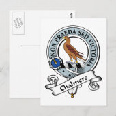 Chalmers Clan Abzeichen Postkarte (Vorne/Hinten)