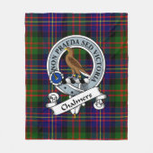 Chalmers Clan Abzeichen Tartan Kariert Fleecedecke (Vorderseite)