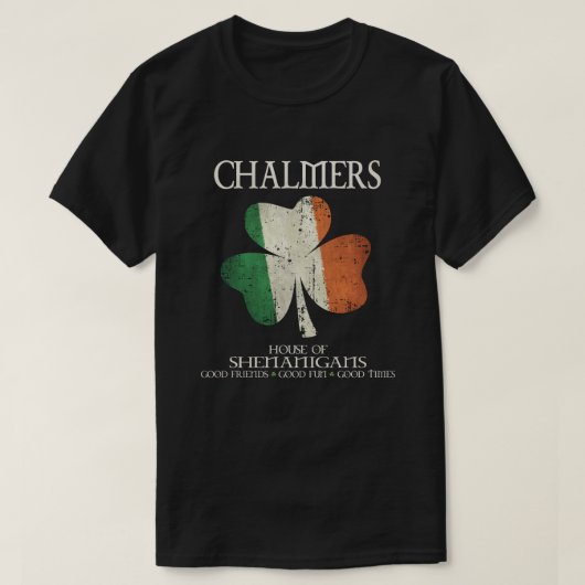 Chalmers Familienname Irland T-Shirt (Design vorne)