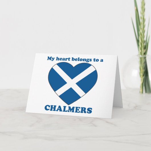 Chalmers Feiertagskarte (Vorderseite)