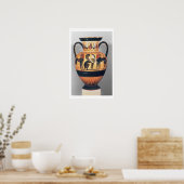Chalzidianisch-schwarze Figur-Amphora, die einen S Poster (Küche)