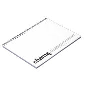 Chama Black and White Notebook Notizblock (Linke Seite)