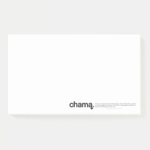 Chama Black and White Post it Notes Post-it Klebezettel