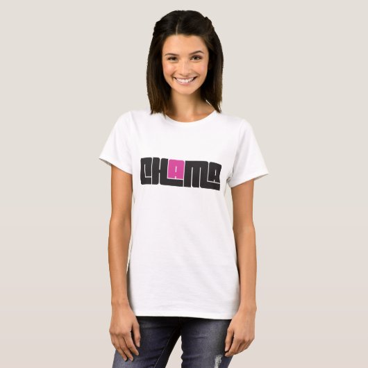 Chama Black und Pink T - Shirt (Vorne ganz)
