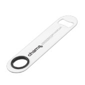 Chama Black und White Bar Key (Rückseite Schrägansicht)