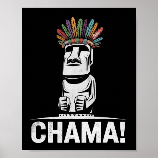 Chama Fighter Mixed Martial Arts Fan Jjb Boxing Mu Poster (Vorne)