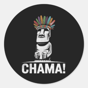 Chama Fighter Mixed Martial Arts Fan Jjb Boxing Mu Runder Aufkleber