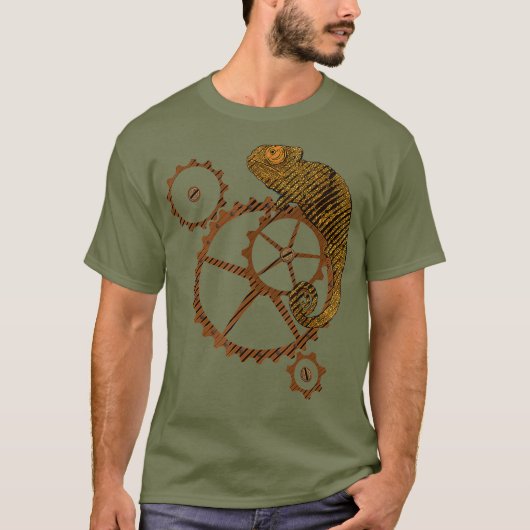 Chamaeleon Steampunk T-Shirt (Vorderseite)