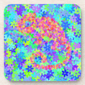 CHAMÄLEON-Blumentarnung Getränkeuntersetzer (Vorderseite)