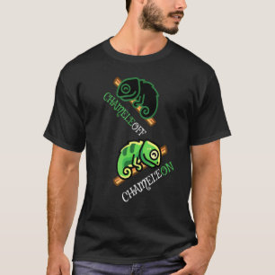 Chamäleon Chameleoff Echse Reptilien Gecko Überras T-Shirt