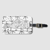 Chamäleon-Gekritzel Gepäckanhänger (Vorderseite (Horizontal))