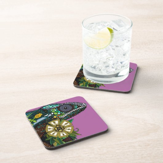 Chamäleon Getränkeuntersetzer (Rechte Seite)