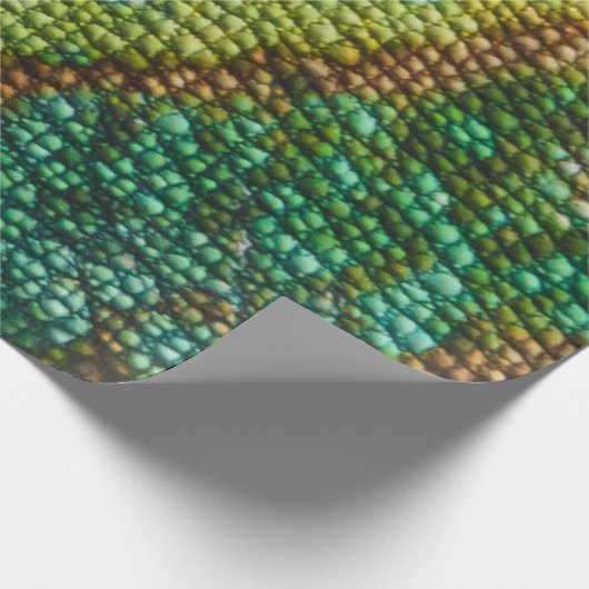Chamäleon-Haut-Beschaffenheits-Schablone Geschenkpapier (Ecke)