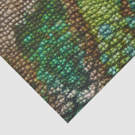 Chamäleon-Haut-Beschaffenheits-Schablone Seidenpapier (Ausschnitt)