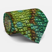 CHAMÄLEON-HAUT-KRAWATTE KRAWATTE (Gerollt)