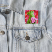 Chamäleon-Herz (Liebe dich) Button (Beispiel)