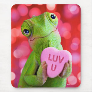 Chamäleon-Herz (Liebe dich) Mousepad